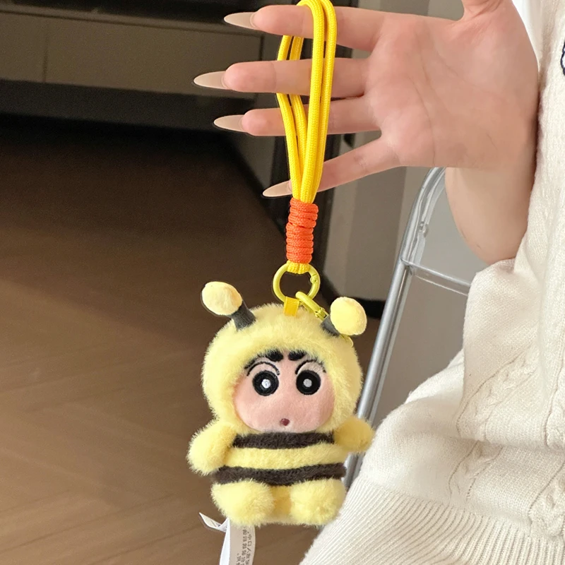 Originele Crayon Shin-chan Knuffels Leuke Gevulde Anime Shin Chan Draai in Waniyama Bee Turtle Pop Rugzak Hanger Geschenken