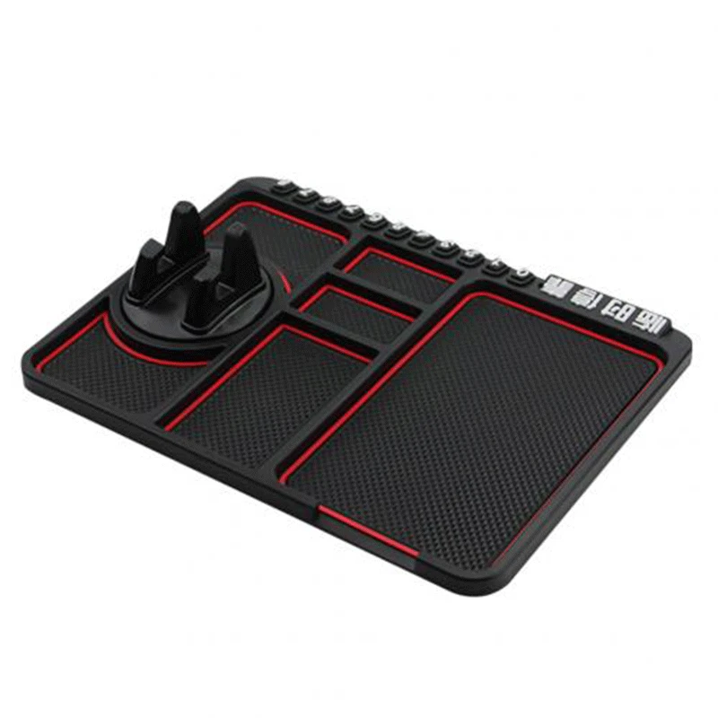 Tapis antidérapant multifonctionnel pour voiture, support pour téléphone automobile, coussin de rangement de Navigation GPS, accessoires d'intérieur de voiture, tableau de bord de voiture