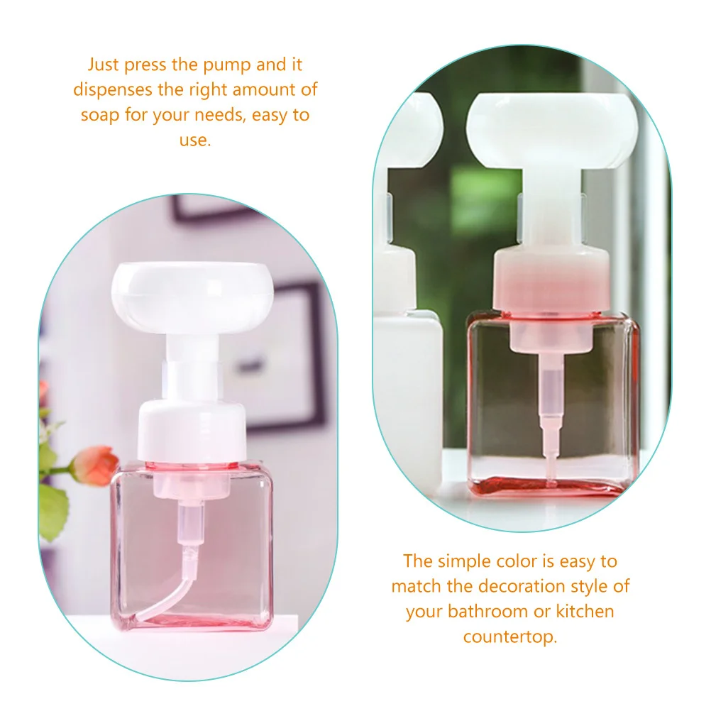 

2pcs 250Ml Soap Dispenser Pump Refillable Liquid Container For Bathroom Kitchen Shampoo Lotion Hand Soap Bottle Reusable Empty