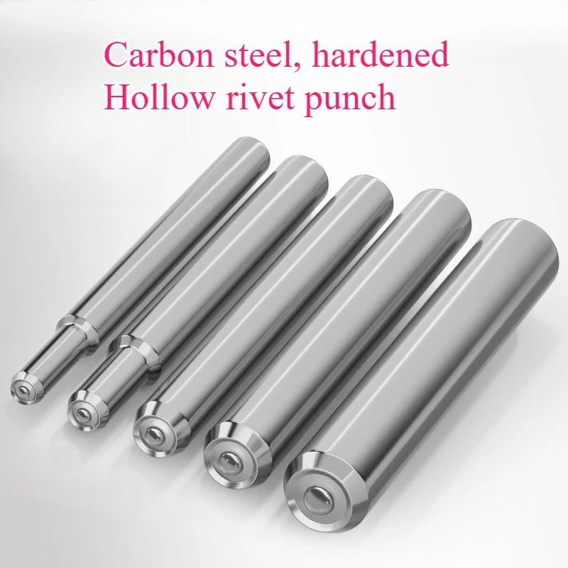 Semi-Hollow Rivet Punch, Curling Punch, Flanging Punch Pin, Manual Hand Knock Punch, Riveting Machine Punch Set