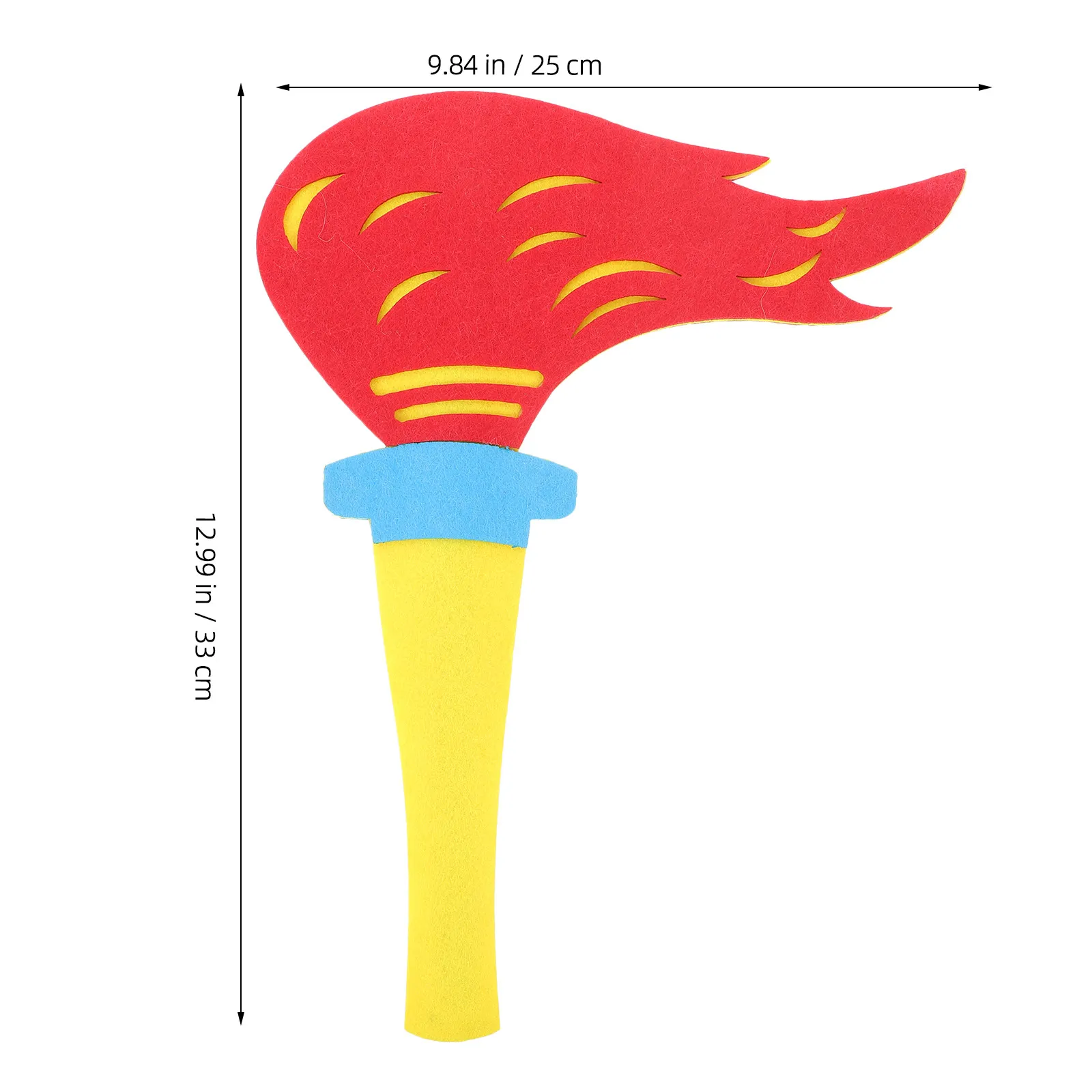 Fun Simulation Torch Props Creative Felt Torch for Sports Meeting Performance Party Favors Cosplay Outdoor Activities