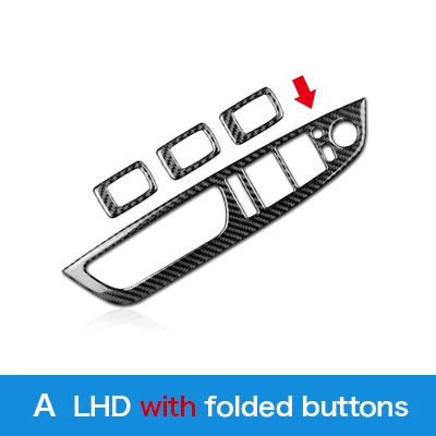 

Carbon Fiber Window Switch Panel With Buttons LHD For BMW X5 E70 E71 2008-2013 Real Sticker Trim Interior Accessories Upgrade