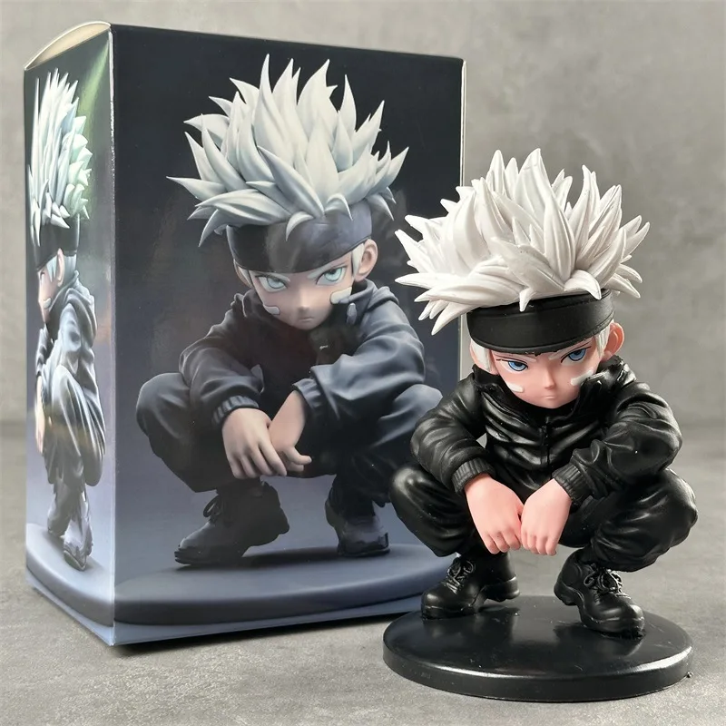 16cm Jujutsu Kaisen personajes de Anime Gojo Satoru figuras de acción muñeca colección modelo adornos de escritorio juguetes para niños regalo de cumpleaños