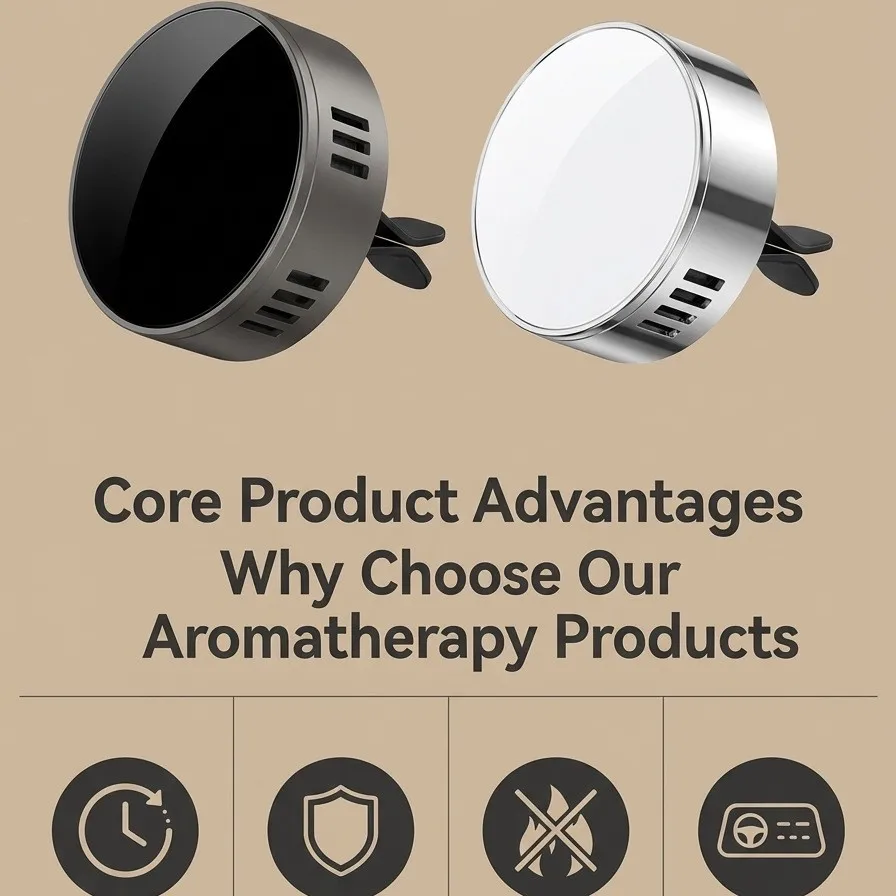 WW22 metal car aromatherapy clip car air conditioner trend perfume custom essential oil fragrance gift