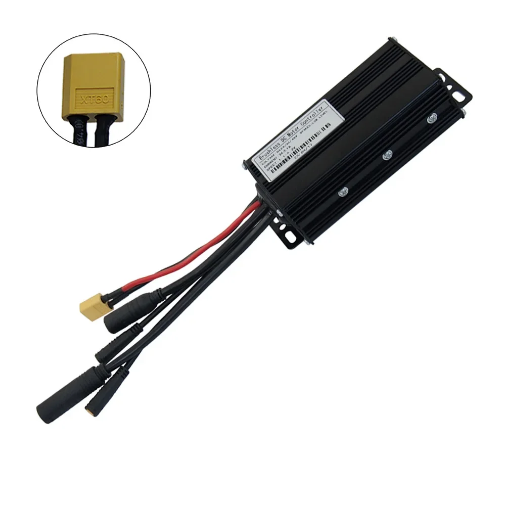 

Three-mode Controllers 24V36V48V-26A Brushless Motor Cycling Accessories Fully Waterproof Hall-less Bicycle Components
