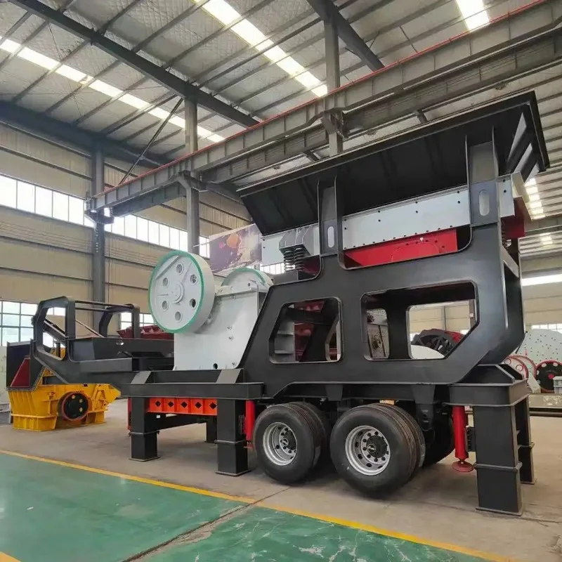 100tph Mining Gold Ore Rock Jaw Crusher Mobile Jaw Crusher Station Portable Stone Crushing Plant