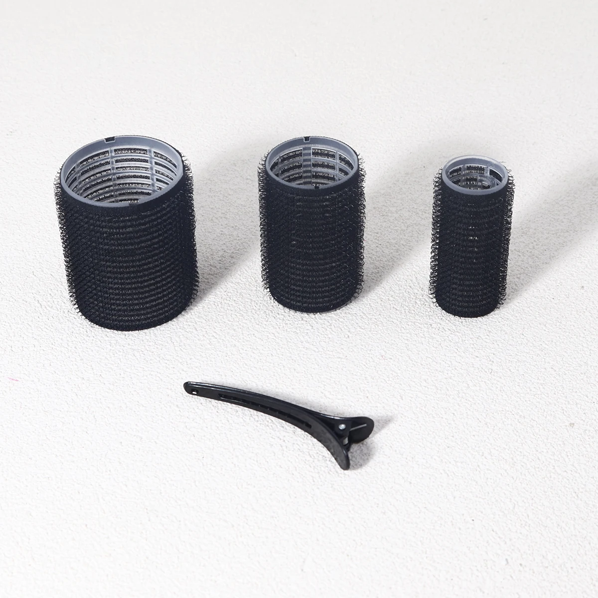 12-teiliges Selbsthalte-Lockenwickler-Set, bestehend aus 6 Lockenwicklern und 6 Clips, geeignet für DIY-Frisuren-Design, speziell für Echthaarperücken. – Detail 8