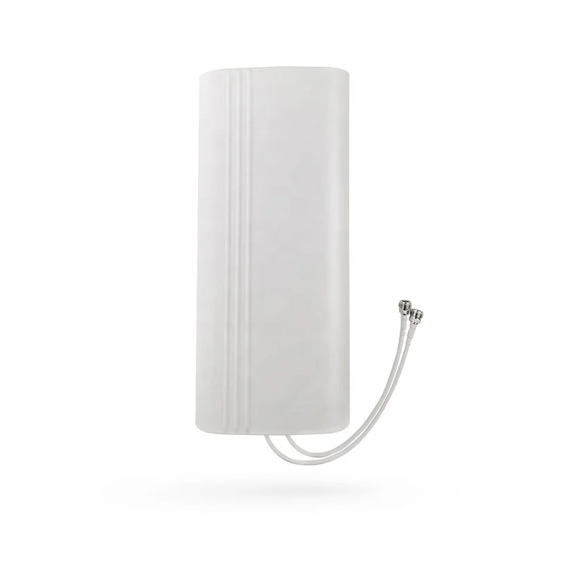 1700-2700 MHz Outdoor 4G LTE MIMO 15m Dual Cable SMA Connector High Gain 14dBi Waterproof Flat Panel MIMO Antenna