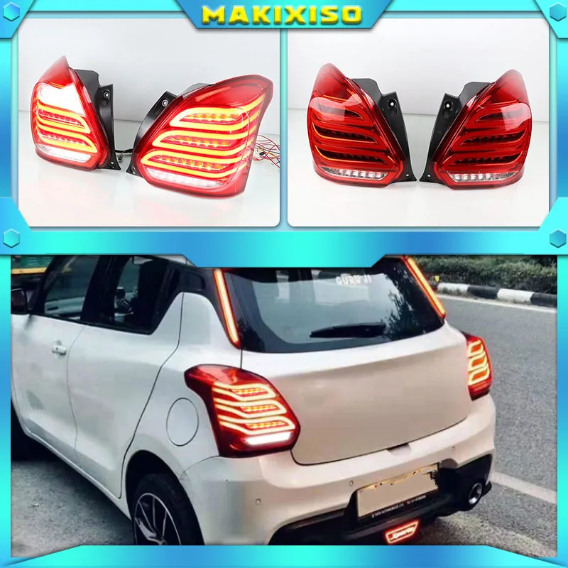 

Car Styling Taillight Tail Lights For Suzuki Swift 2017 2018 2019 Rear Lamp DRL + Dynamic Turn Signal + Reverse + Brake LED