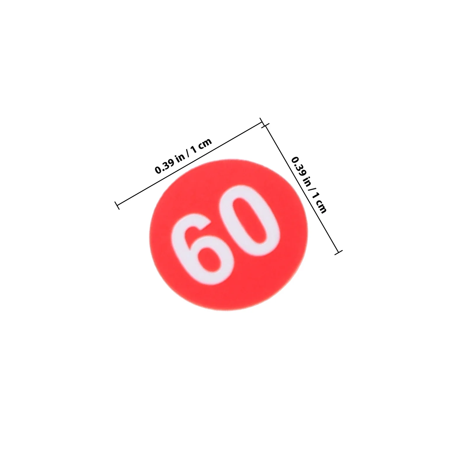 Waterproof Number Stickers Self-Adhesive Classification Labels For Office Storage Jar Keys Cabinet Organizer Round