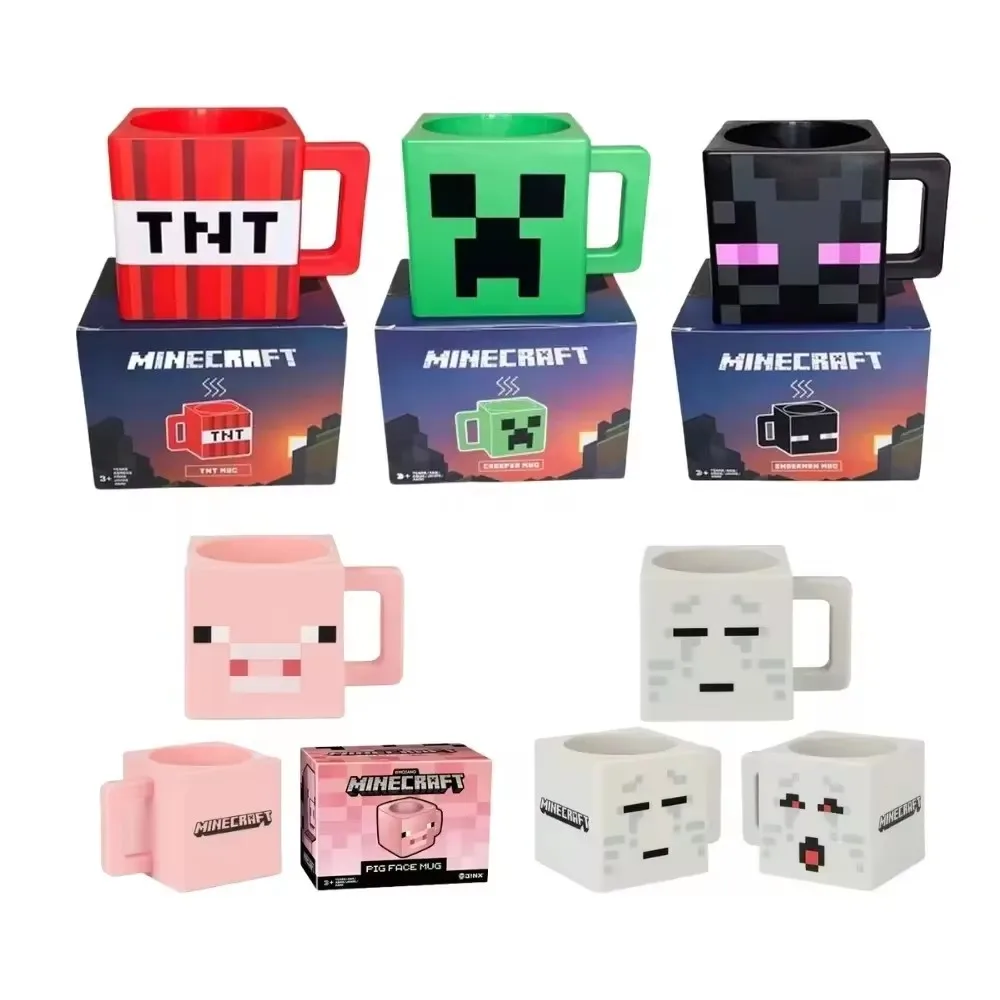 Hot Minecraft 3D Cup 230mlTNT cup coolie afraid of water grassland cup and  Alex mug Novelty mug coffee cup