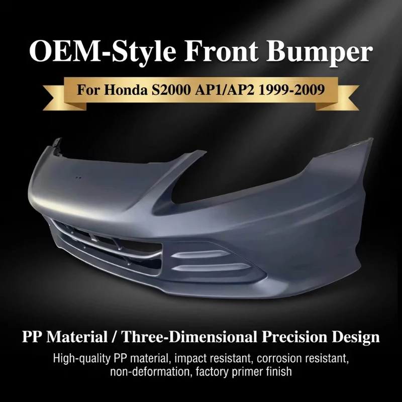 

Suitable for Honda S2000 AP1 AP2 20th Anniversary Style Unpainted PP Bumper Front Fascia Exterior Body Kit