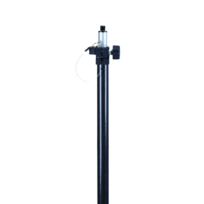 2 Sections Extended To 2.5m Telescopic GPS Carbon Fiber Rod Survey Pole For GPS RTK GNSS Telescopic Rover Pole