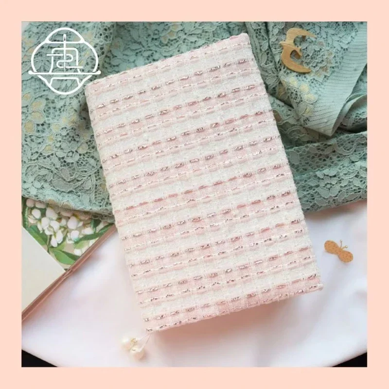 【Pink Strawberry】Original Handmade A5 A6 Notebook Covers Protector Book Sleeve Crafted Fabric Products Diary Cover，in Stock