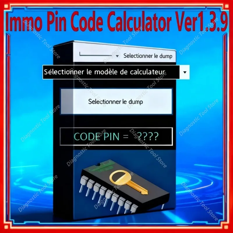 2026 Best-selling Immo PIN Code Calculator 1.3.9 for Car Repair Decoding Tool for PSA ECU Opel Fiat VAG Cars