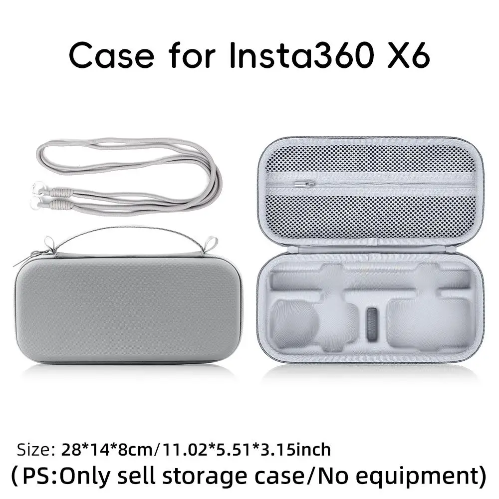 Wasserdichte Tragetasche zur Aufbewahrung für die Insta360 X6, tragbare Schultertasche, robuste Schutzhülle, Kamerazubehör. – Detail 16
