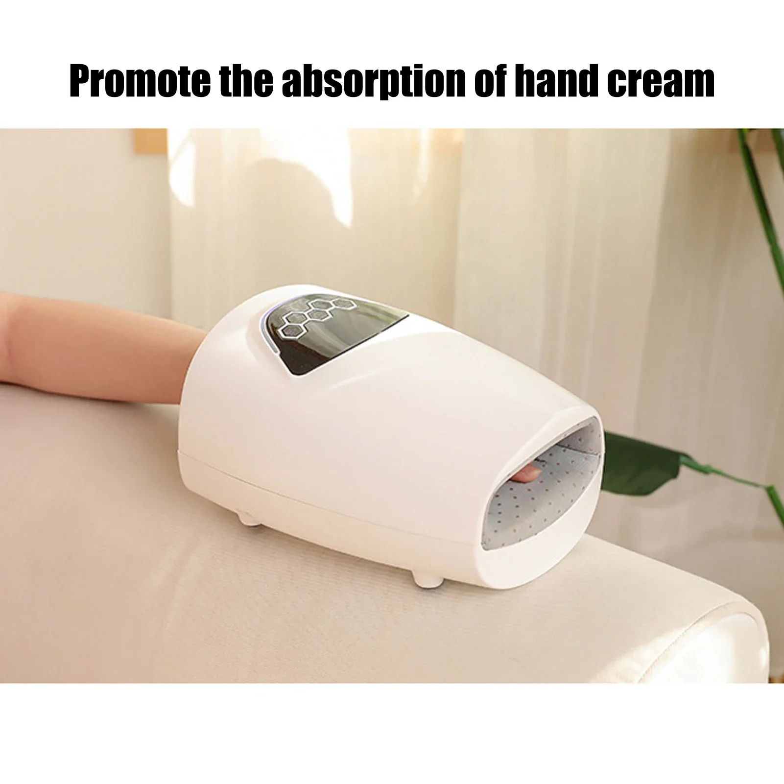 Electric Hand Massager Device Heat Finger Massage Pain Relief Therapy Air Compression Hand Care Palm Finger Massage Machine