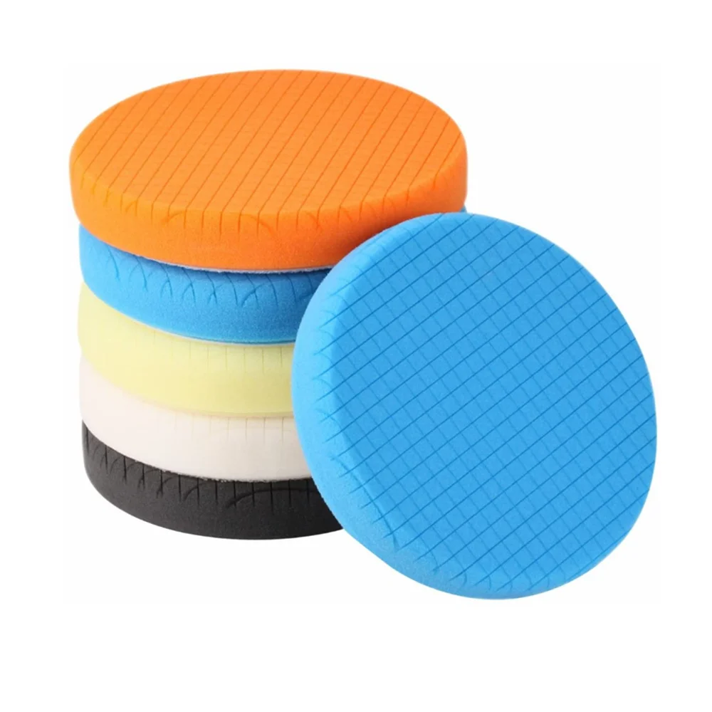 

Car Polishing Disc 6inch Self-Adhesive Buffing Waxing Sponge Wheel Polishing Pad Polisher Drill Adapter 5pcs