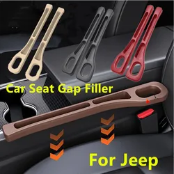 Car Seat Gap Filler Leak-Proof Filling Strip Anti-Drop With Hole For Jeep Grand Cherokee Wrangler JK Gladiator Compass Renegade