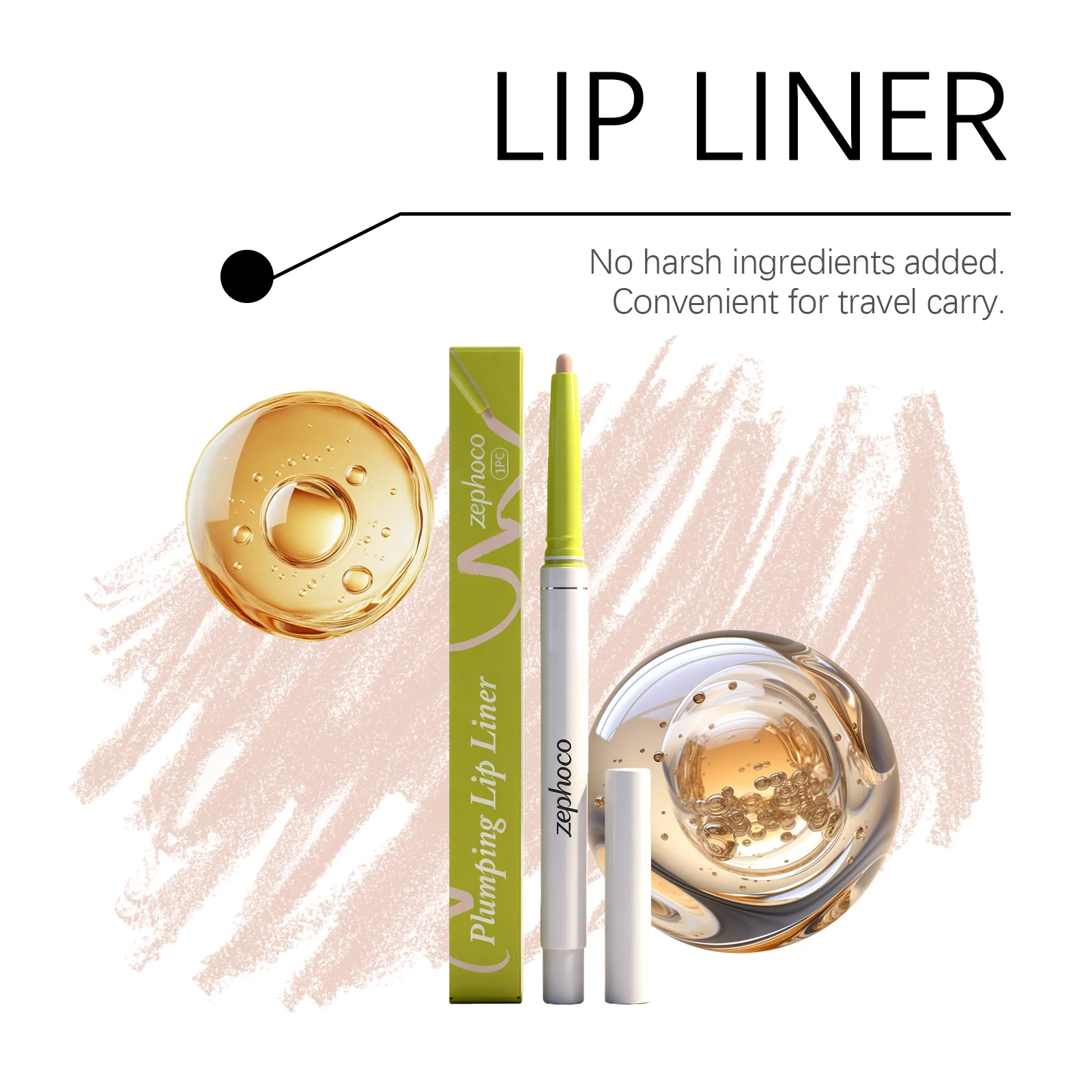 Invisible Extreme Plumping Lip Liner Hard-Hitting Active Ingredients 8 Hours Extreme Plumping Gloss Up Safe Tingling Sensation