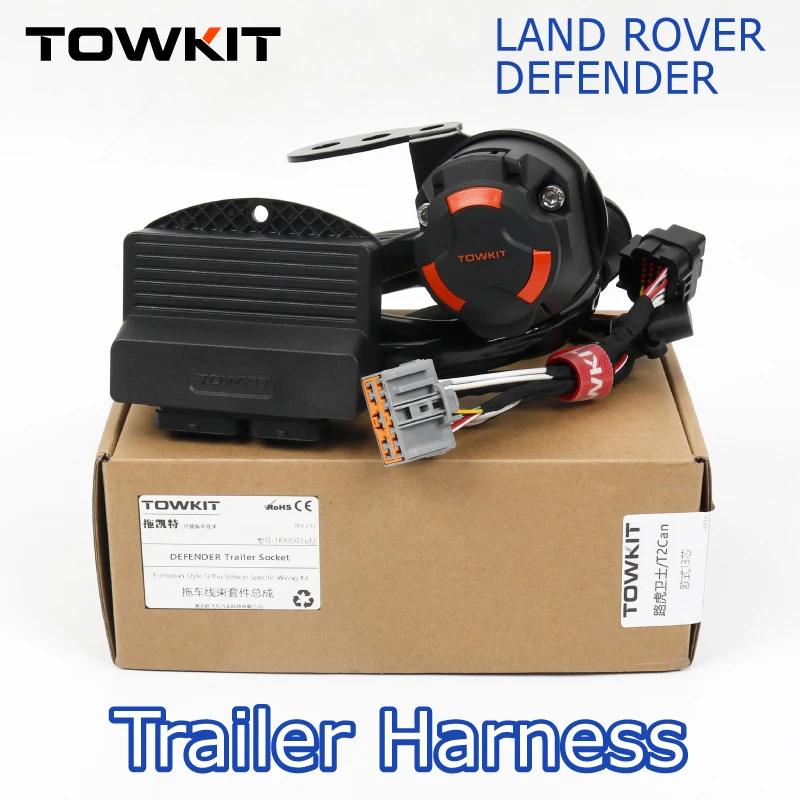 

Жгут проводов прицепа Land Rover DEFENDER, европейский 13/7-контактный сигнал заднего фонаря для прицепа, австралийский 12/7-контактный контроллер прицепа