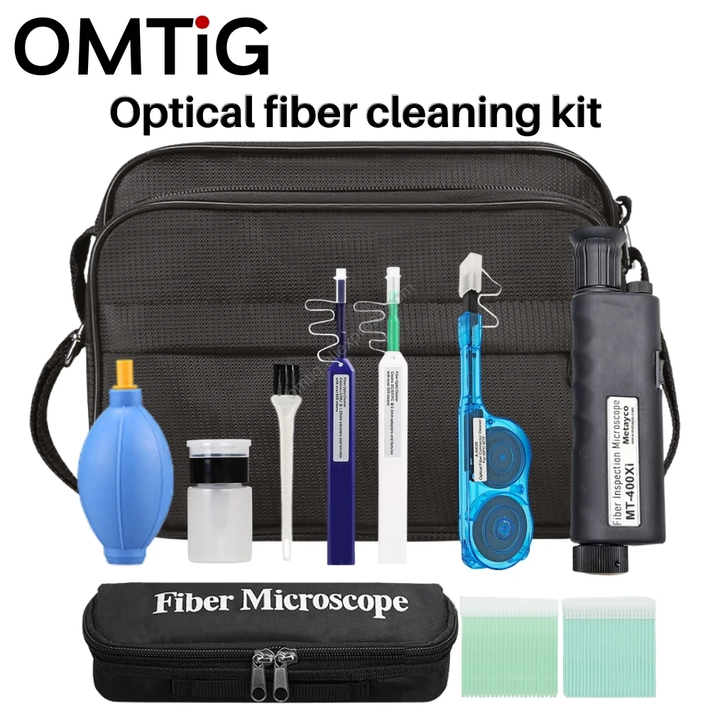 12pcs Advanced Fiber Optic Cleaning Kit With Microscope And Complimentary Shipping