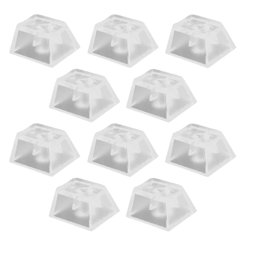 10 Pcs Transparent Keycap DIY Protective Premium Material Translucent Decoration Abs Not Printed Keyboard Gift Mechanical
