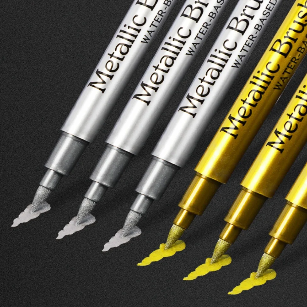 Ink Is Shiny Metallic Marker Pens Long-lasting Not Fade Paint Marker Pens Reusable Permanent Resin Mold Pen Children Gift