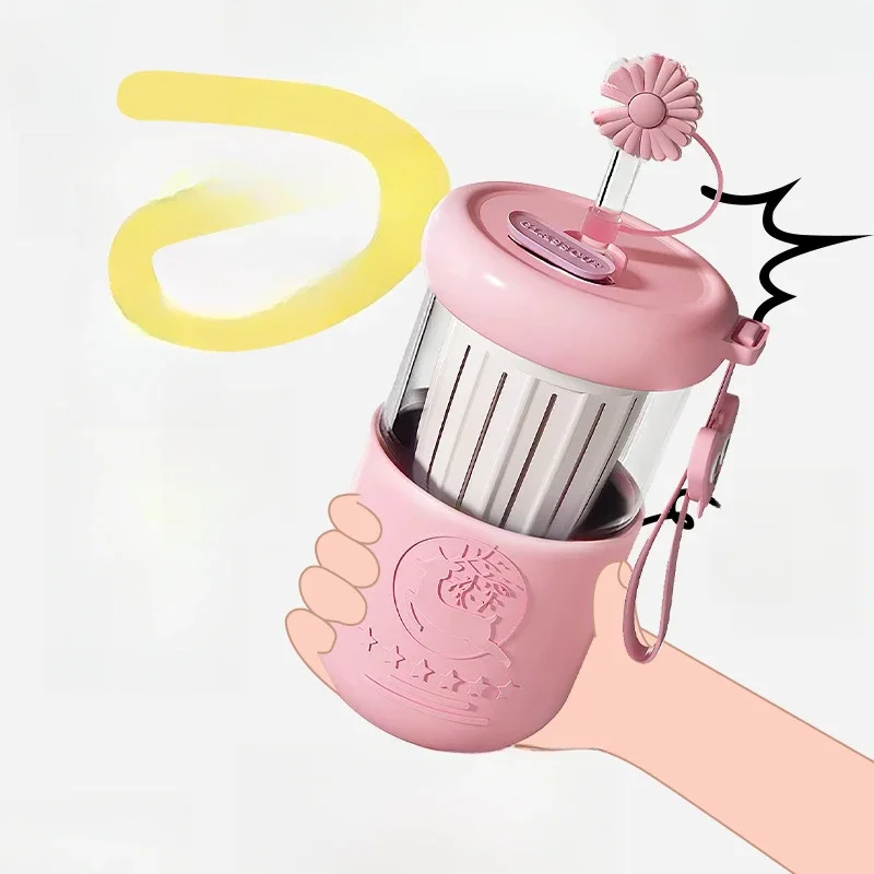 400 مللي كوب بقشة زجاجية كوب استخلاص بارد قيمة جمالية عالية لطيف الشاي فصل الزجاج زجاجة يدوية زجاجة ماء زجاجية