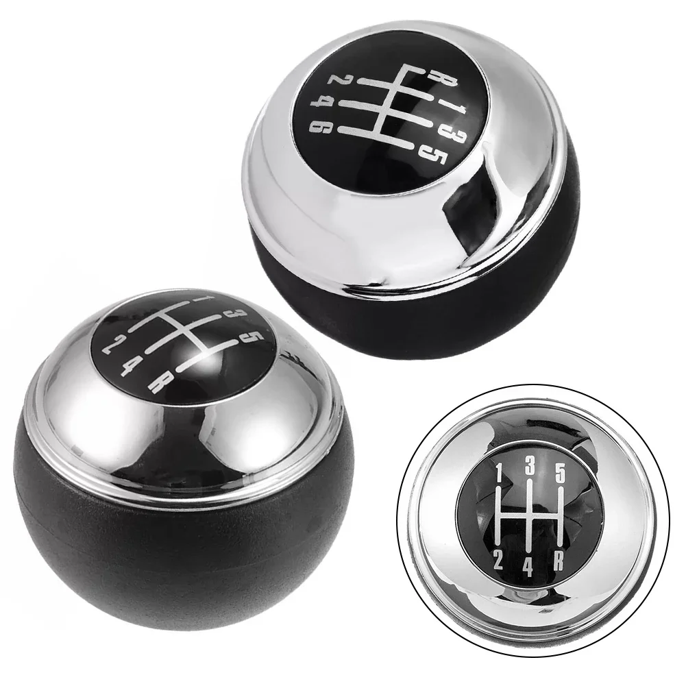 

Manual 5 Speed 6 Gear Shift Knob Shifter Lever Leather Chrome For Mini For Cabrio R52 R53 For Cooper 2002-2008 25117542278