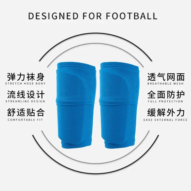 1 Pair Soccer Football Shin Guard Adults Teens Socks With Pocket Professional Shields Legging Shinguards Sleeves Protective Gear