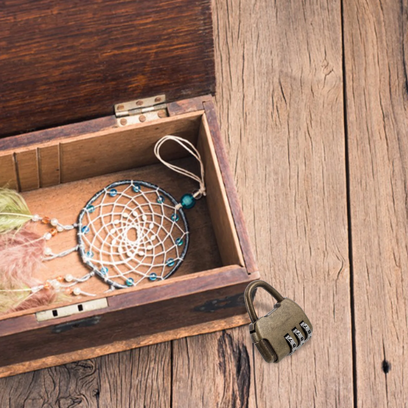 Cerradura de combinación de aleación de Zinc Vintage para equipaje, maleta, bolsa, armario, cajón, candado de seguridad antirrobo, cerradura de caja de estilo Retro