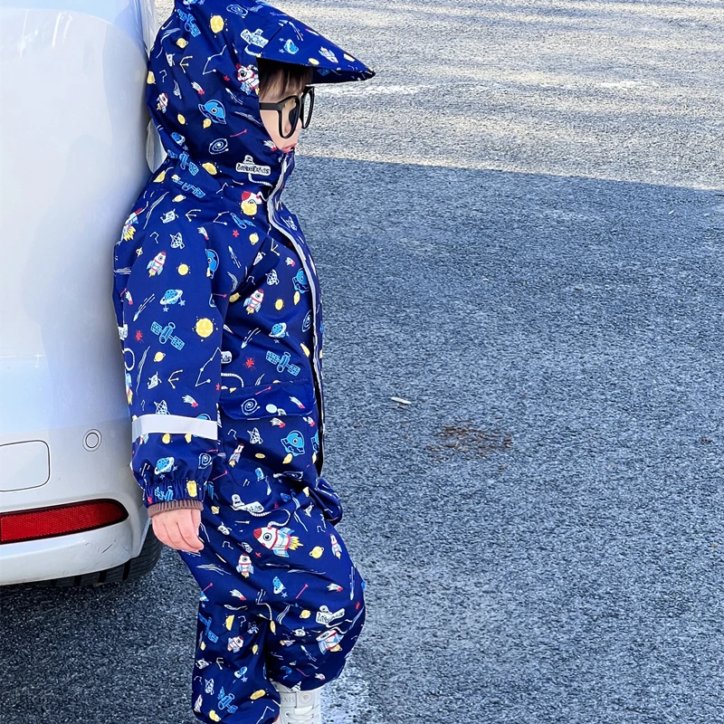 Cartoon Kids One Piece Rain Su - مراجعة Kids Outdoor Clothing وسعره