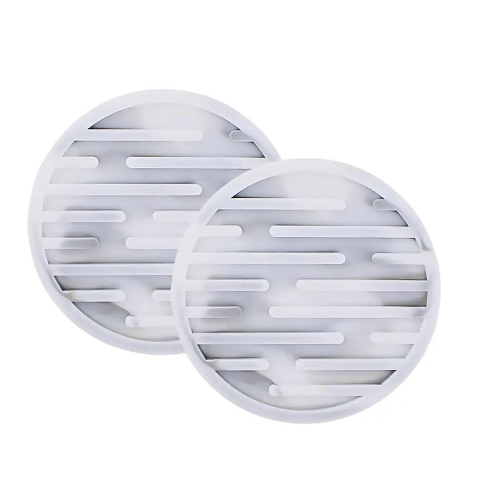 

2 pcs Silicone Cup Heat Insulation Anti-Skid Coasters Home Party Household Desktop Mats Non-Slip Mug Pads Heat Resistant
