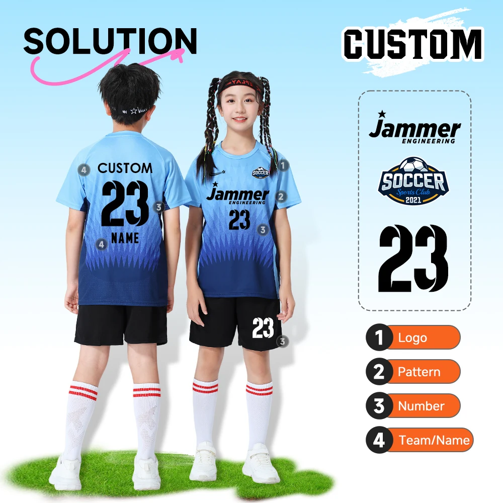 

Adult Kid Soccer Jersey Customize Football Uniforms Shirts Men Women Futsal Sportswear Training Tracksuit Sports Outfit Clothes