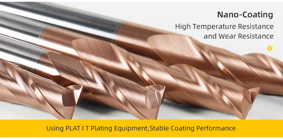 Swybb Schaft fräser 2f Voll hartmetall cnc 2 Nuten Schlitz fräser Bearbeitung Metall Aluminium Stahl Holz 55hrc Schneidwerk zeug 1mm ~ 20mm – Detail 24