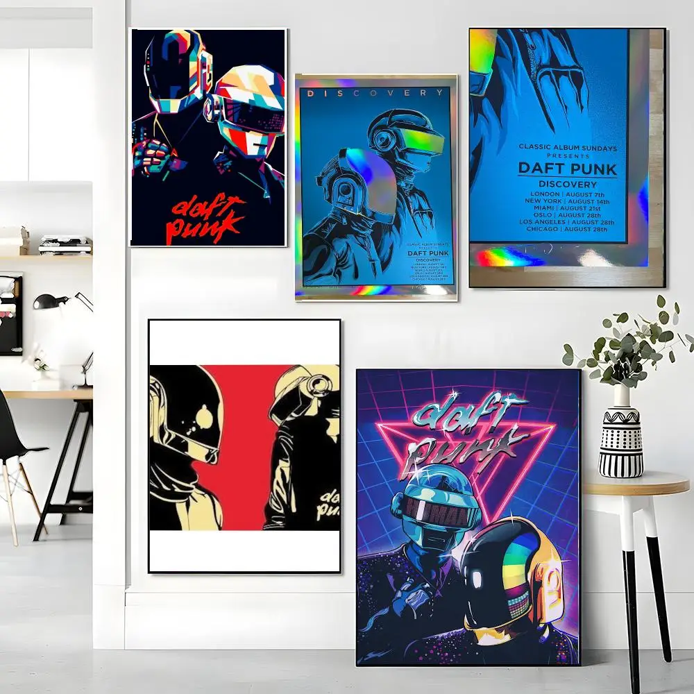 band D-Daft Punk-K Painting Calligraphy Artwork for Living Room Bedroom Office Home Decor