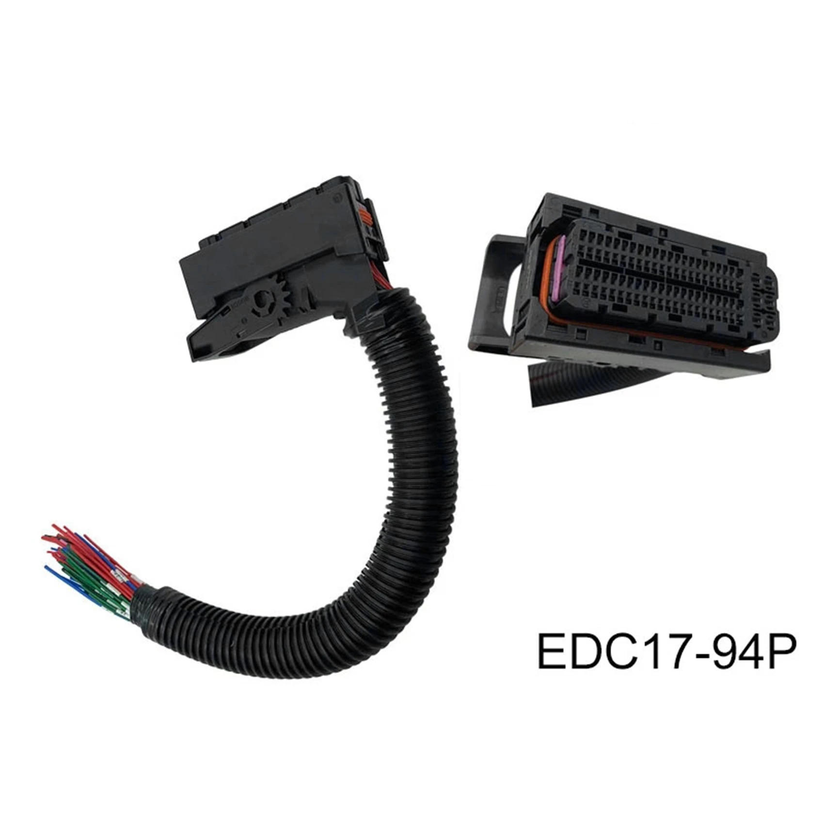 1 Set 94 Pin Automotive EDC17 Computer Board Common Rail Connector Plug with Wiring Harness for Weichai Xichai J6