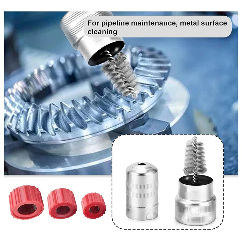 구리 파이프 클리너 및 배터리 터미널 청소 브러시 세트, 구리 파이프 클리너용 편리한 배관 도구, 6 개, 1 개