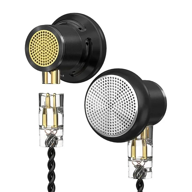 

14.2Mm single-acting ring entry-level flat head plug earphones, cable changeable, heavy bass earplugs