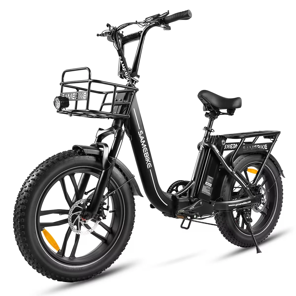 SAMEBIKE C05Pro E-Bike, 500W Motor, 36V13AH Lithium-Akku, Vorderradaufhängung, faltbares Elektrofahrrad, 20 Zoll Offroad-Reifen, Hochleistungs-Elektrofahrrad für Erwachsene zum Pendeln.
