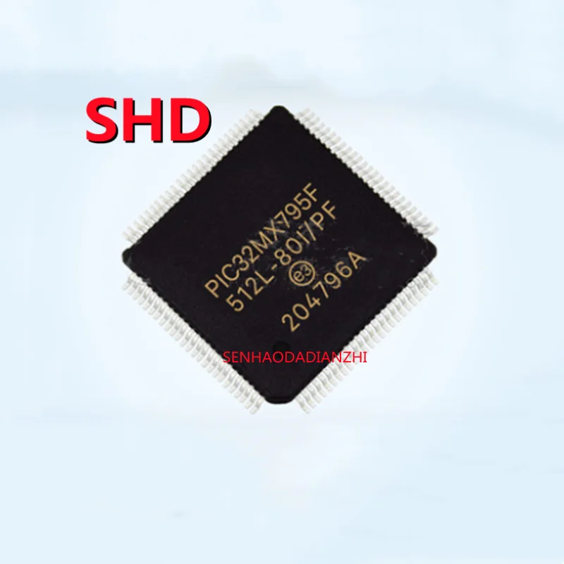 

1PCS PIC32MX795F512L-80I/PF package TQFP-100 embedded 32-bit microcontroller