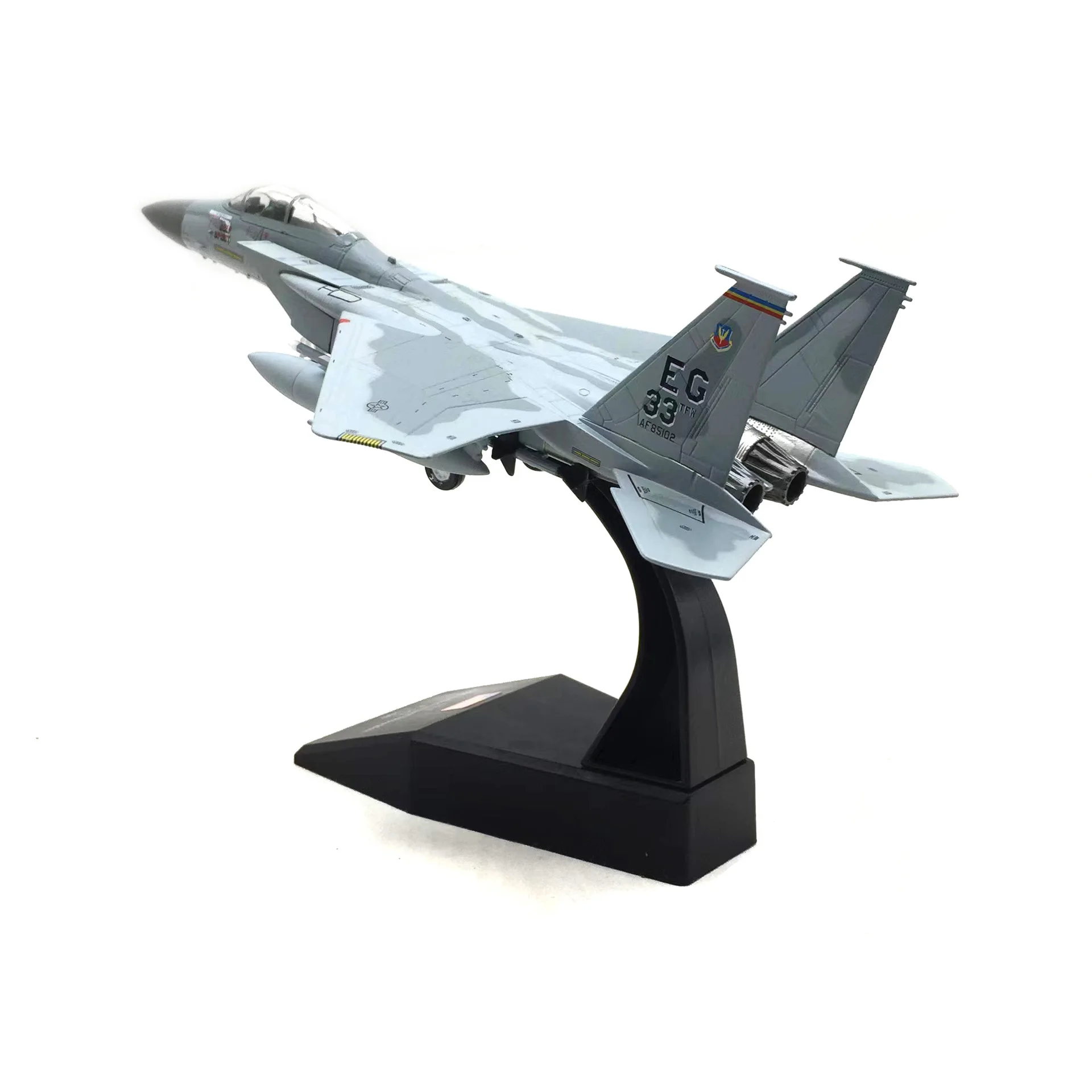 1/100 U.S. F-15C American Eagle Supersonic Fighter Simulation Alloy Aircraft Model Desktop Ornaments Gifts