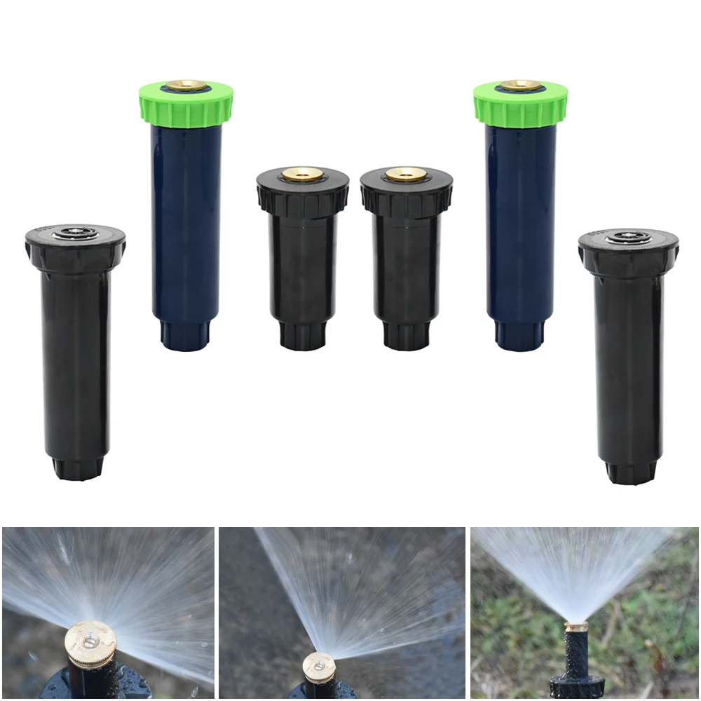 1/2 Inch Internal Thread 90 180 360 Degree Landscaping Popup Sprinklers Garden Water Irrigation Gear Drive Spray Nozzles 1 Pcs