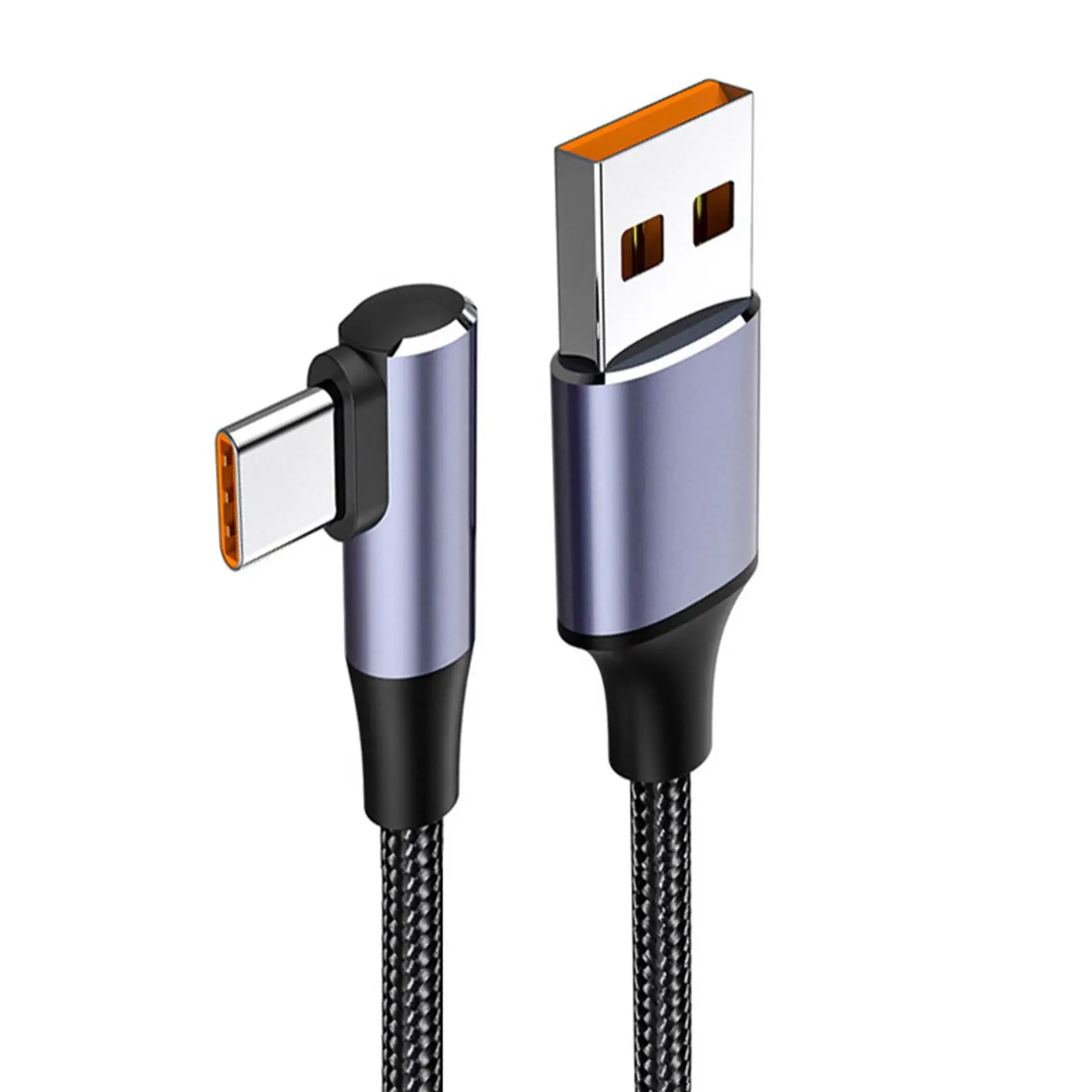 0.5m USB 100w cavo di ricarica Super veloce gomito 90 gradi ad angolo retto forte e Anti-trazione per TYPE-C accessori per telefoni O8C3