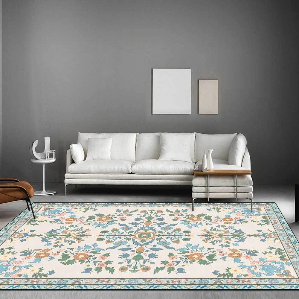 VIKAMA European Style Living Room Large Carpet Comfortable Bedroom Bed Blanket Home Sofa Table Mat Vintage Cloakroom Carpet