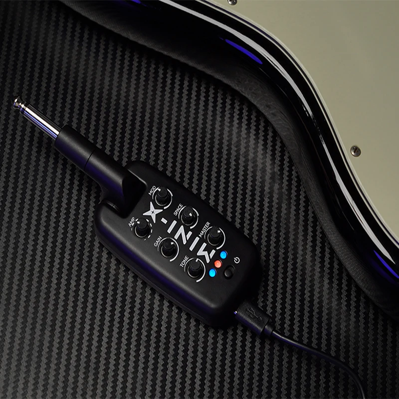 

НОВЫЙ усилитель для наушников M-VAVE MINI-X с гитарным разъемом, портативный перезаряжаемый усилитель для наушников, встроенный 9 разных тонов усилителей M VAVE