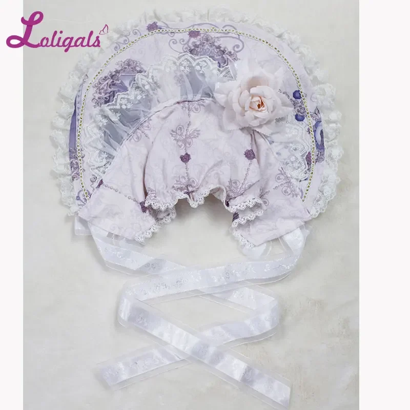 Sweet Nightmare Spell Printed Lolita Bonnet ~ Pre-order