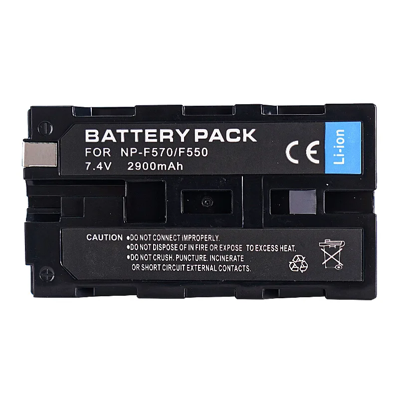 소니 NP-F570/F550 F530 F750 F770 F970 카메라 배터리용 7.4V 2900mAh