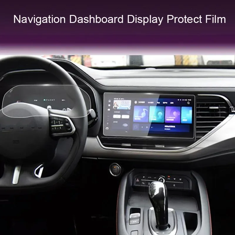 

For Great Wall GMW Haval F7 2019-2021 Car GPS Navigation Screen Protect Tempered Film Dashboard Display TPU Sticker Accessories